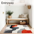 thumbnail image 3 of ODIKA 8'x10' Machine Washable Non-Slip Area Rug, Raven Kiss Vermilion Splash Grey Abstract High Traffic Rug, Gray, 104595, 3 of 7