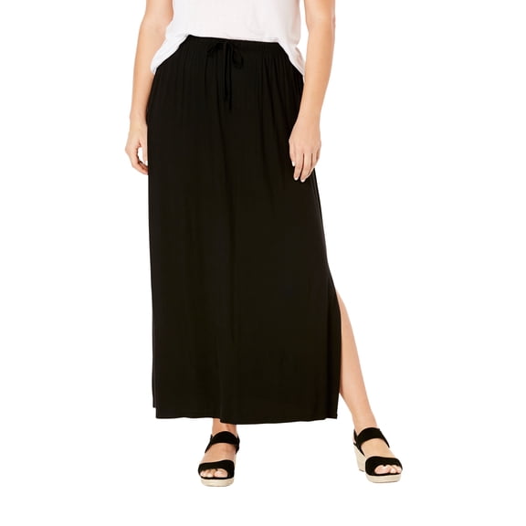 Ellos Women's Knit Maxi Skirt Skirt
