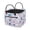 Blue Butterfly Floral Print, variant on Garronmavis Quilted Laundry Basket, Cute Cowboy Cactus Print Foldable Laundry Hamper with Carry Handles, Aesthetic Storage Bin for Bedroom Nursery Blanket Car Organization