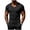 Black, variant on Mens Slim Fit V Neck T Shirts Short Sleeve Quick Dry Muscle Shirts Workout Athletic Gym Bodybuilding Undershirts Solid Color Athletic Training Tops