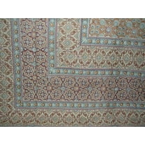 Moroccan Foulard Tapestry Cotton Bedspread 108" x 88" Full-Queen Blue