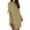 Apricot, variant on Summer Dresses for Women V Neck Ruffle Short Sleeve Casual Shift Dress with Pockets Red S