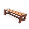 thumbnail image 5 of SPRING PARK 1/12 Miniature Doll House Wooden Bench Long Chair DIY Garden Landscape Decor, 5 of 5