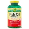 Spring Valley Omega-3 Fish Oil Heart Health Dietary Supplement Softgels, 1000 mg, 300 Count