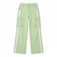 thumbnail image 6 of YOIAVAIOY Cargo Sweatpants for Women Wide Leg Workout Elastic Waist Joggers Y2K Drawstring Sweatpants Hiking Parachute Pants Green S, 6 of 6
