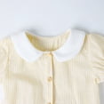 thumbnail image 5 of HILEELANG 2-7T Toddler/Little Girls Light Yellow White Stripe 100% Cotton Dress Size 2T, 5 of 8