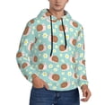 thumbnail image 2 of Sikiie Snail And Flower Men's Hoodie, Essentials Hoodie, Sweatshirt, Pullover Hooded Sweatshirt for Men-XX-Large, 2 of 7