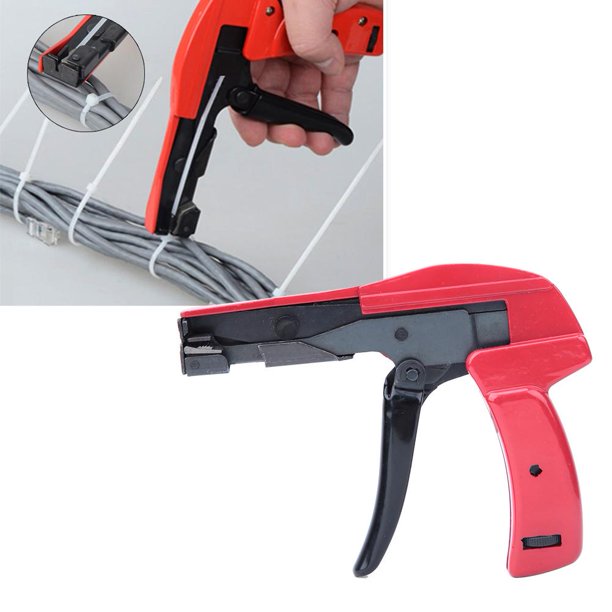 Tebru Cable Tie Tool,Cable Tie Gun Fastening and Cutting Tool for 2.44