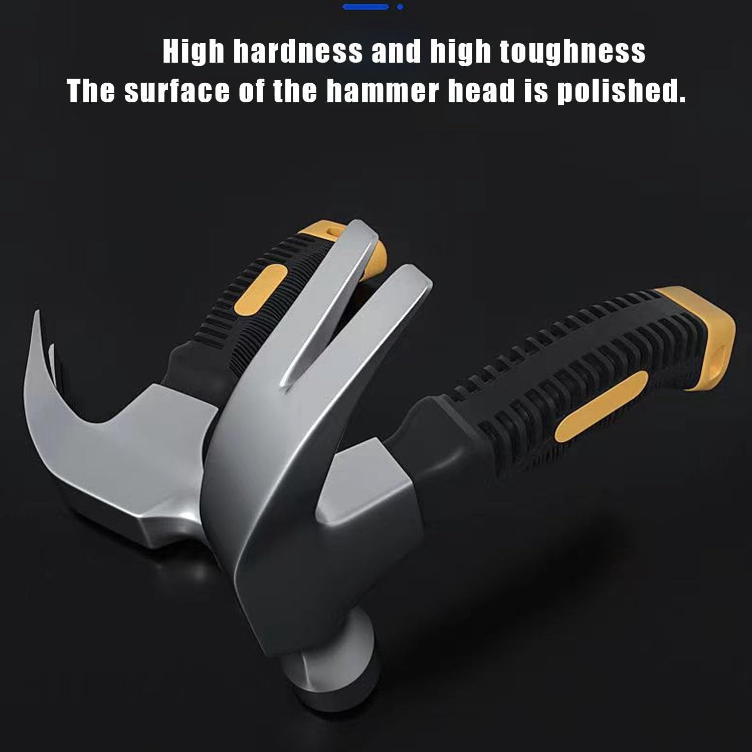 2 PacK Small Claw Hammer, Kid Hammer,Non-Slip Handle Mini Steel Head Small Hammer for House & DIY (yellow&Blue)