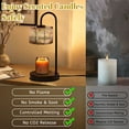 thumbnail image 6 of Candle Warmer Lamp with Timer, Aspen Tree Modern Abstract Forest Landscape Bathroom Non-slip Wireless Remote Control Wax Melts Warmer with 4 Bulbs for Home Office Dorm, Birthday Gifts for Women, 6 of 7