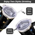 thumbnail image 4 of Butterfly Tumbler with Lid and Straw, Stainless Steel 40oz Tumbler with Handle, Butterfly Travel Coffee Mug Water Bottle, Butterfly Gifts Cups for Women and Girls, 4 of 6