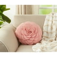 thumbnail image 2 of Saro Lifestyle FT095.RS16R 16 in. Rose Flower Design Poly Filled Throw Pillow, Rose, 2 of 5