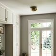 thumbnail image 2 of Avec 12 in. 1-Light Brushed Gold Luxe Flush Mount, 2 of 11