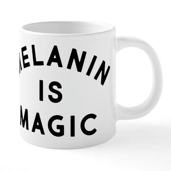 CafePress - Melanin Is Magic - 20 Oz White Ceramic Mega Mug