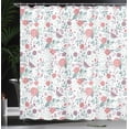 thumbnail image 3 of Ambesonne Floral Shower Curtain, Shabby Blooms Nature Print, 69"Wx75"L, Pale Seafoam, 3 of 4