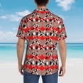 thumbnail image 4 of Fuzoiu Hockey With Maple Leaves Print Hawaiian Shirt for Men, Summer Beach Casual Short Sleeve Button Down Shirts, Men’s Beach Summer Shirts with Pocket,Medium, 4 of 7