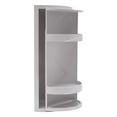 thumbnail image 5 of 3 Tiers Desktop Rotating Storage Rack Bathrooms Vertical Cosmetic Stand Holder 360 ° Rotating, 5 of 18