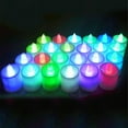 thumbnail image 2 of 24Pcs Electronic Led Candle Light Decoration Props Colorful Fast Flashing Automatic Color Changing Creative Birthday, 2 of 6
