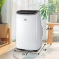 thumbnail image 2 of BLACK+DECKER BPACT08WT 4,000 BTU SACC/CEC (8,000 BTU ASHRAE) Portable Air Conditioner, For Room up to 350 sq. ft., White, 2 of 6