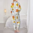 thumbnail image 3 of Pajamas for Women Sets, Construction Equipments Worker Lounge Sets Long Sleeve Button Down Night Shirts Sleepwear Pjs, 3 of 6
