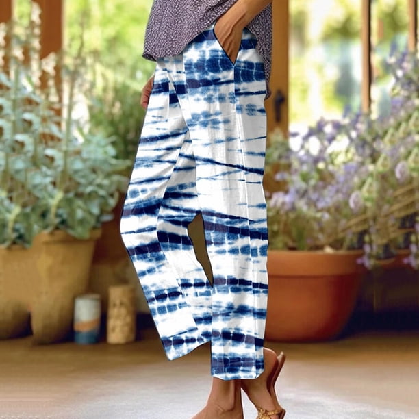 WILLBEST Pantalones Casuales para Mujer, Cómodos, Holgados y Cómodos, con Cintura Alta y Bolsillos para Uso Diario. Mediana