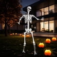 thumbnail image 1 of Esqueleto gigante de Halloween, Kukooka, 238 cm, articulaciones móviles, 1 of 7