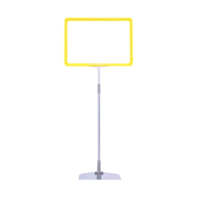 GUOOL Adjustable Sign Holder Poster Stand Heavy Duty Floor Sign Stand Holder Sign Rack Yellow
