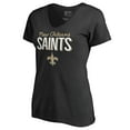 thumbnail image 2 of Women's Black New Orleans Saints Nostalgia T-Shirt, 2 of 3