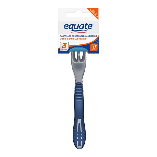 Rastrillos Desechables Hombre Equate Para Piel Sensible 3 Hojas 1 Pieza