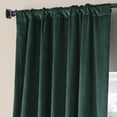 thumbnail image 4 of HPD Half Price Drapes Signature Spirit Green Plush Velvet Hotel Blackout Curtains(1 Panel),50W X 120L, 4 of 6