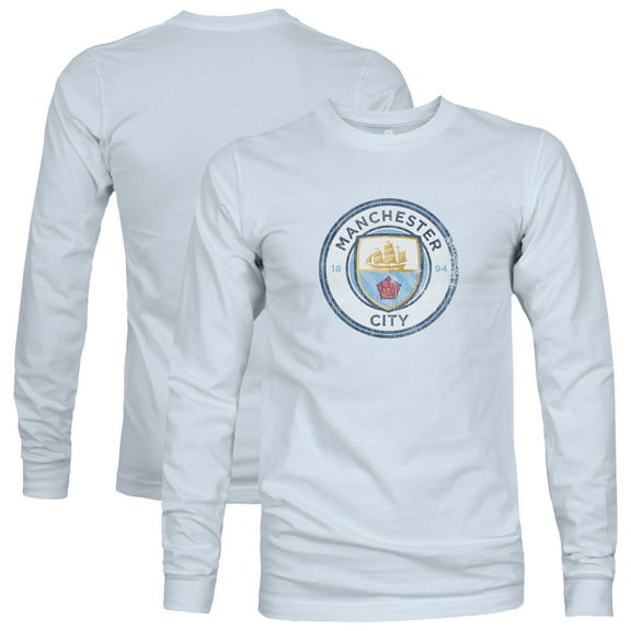 Men's 1863FC  Light Blue Manchester City Color Badge Long Sleeve T-Shirt
