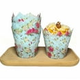 thumbnail image 5 of FURNIX Floral Print Baking Cup,Greaseproof Cupcake Wrapper,Heat-Safe Muffin Liner,Party Decor Paper Cup,Birthday Wedding Baking Tool,Snack Holder,Non-Sticky Cupcake Liner,Festive Baking Supply 50Pc, 5 of 6