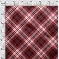 thumbnail image 3 of oneOone Cotton Flex Maroon Fabric Tartan Diy Clothing Quilting Fabric Print Fabric By Yard 40 Inch Wide, 3 of 4