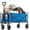 Blue, variant on Beddle Foldable Cargo Wagon with All-Terrain Wheels, Portable Shopping Wagon Large Capacity Utility Cart, Heavy Duty Collapsible for Sand, Beach, Gardening (35IN Black)