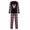 Black-Mom, variant on Odeerbi Christmas Pajamas for Family Holiday Plaid Long Sleeve Family Christmas Pajamas Matching Sets Dad Plaid Print Tops Pants Set Two-Piece Sleepwear Xmas Family Matching PJs Set Black