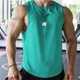 thumbnail image 2 of Chaleco deportivo sin mangas para hombre - Camiseta de fitness de malla transpirable - Poliéster - Entrenamiento de baloncesto - Todas las estaciones - M-XXXXL, 2 of 4