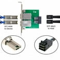 thumbnail image 6 of FVH Dual Ports Mini SAS SFF-8088 To Internal SAS HD SFF-8643 PCBA Female Adapter With Low Profile Bracket, 6 of 7