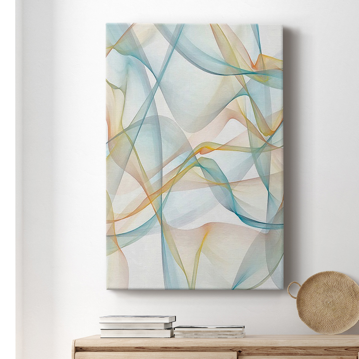 Curves and Waves IV Premium Gallery Wrapped Canvas - Ready to Hang