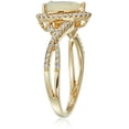 thumbnail image 2 of Pinctore 14k Yellow Gold Ethiopian Opal, Diamond Engagement Ring, Sz 7, 2 of 3