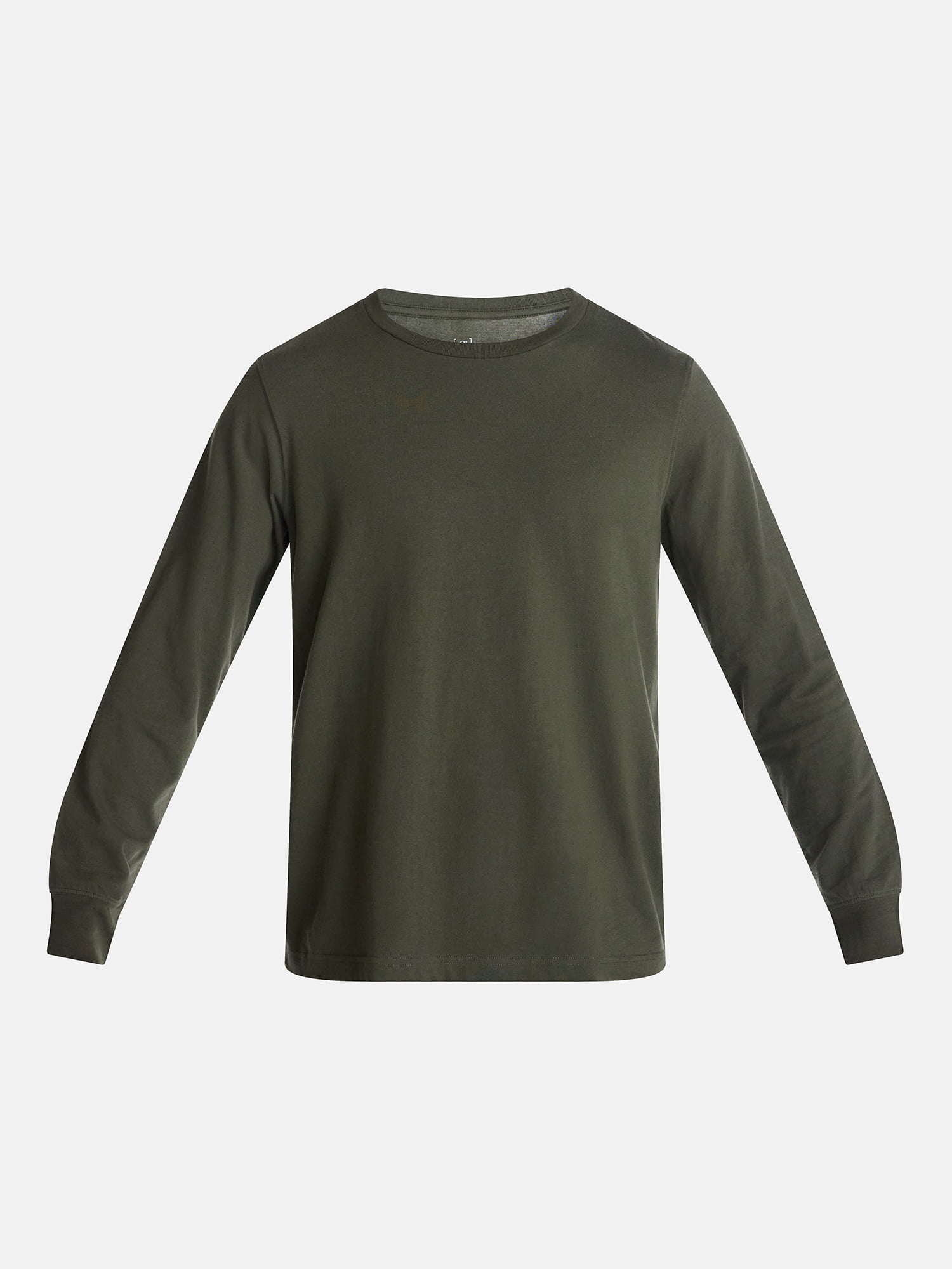 George Men's and Big Men's Cotton Crewneck Tee with Long Sleeves, Sizes XS-3XL