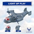 thumbnail image 4 of Lollipop United States Air Force Military Helicopter, V-22 Osprey Airplane, 1:72 Scale Aircraft Carrier Model, Battle/Rescue Helicopter Toy w/Sounds, 3+, 4 of 8