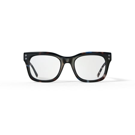 Reverb Women's RVLO6025 Prescription Eyeglasses with Case, Blue Tortoise