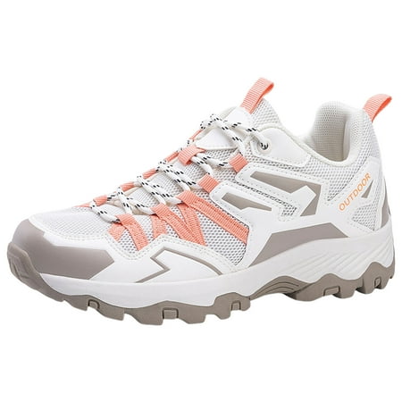 

Ediodpoh Men Sports Shoes Fashionable Couple Style Mesh Breathable Thick Sole Comfortable Outdoor Hiking Shoes Hiking Travel Shoes Sneakers for Men Orange 7