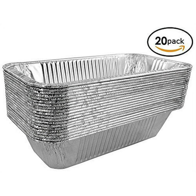50 Pc Aluminum Foil Lasagna Pan Disposable Loaf Bread Container Baking —  AllTopBargains