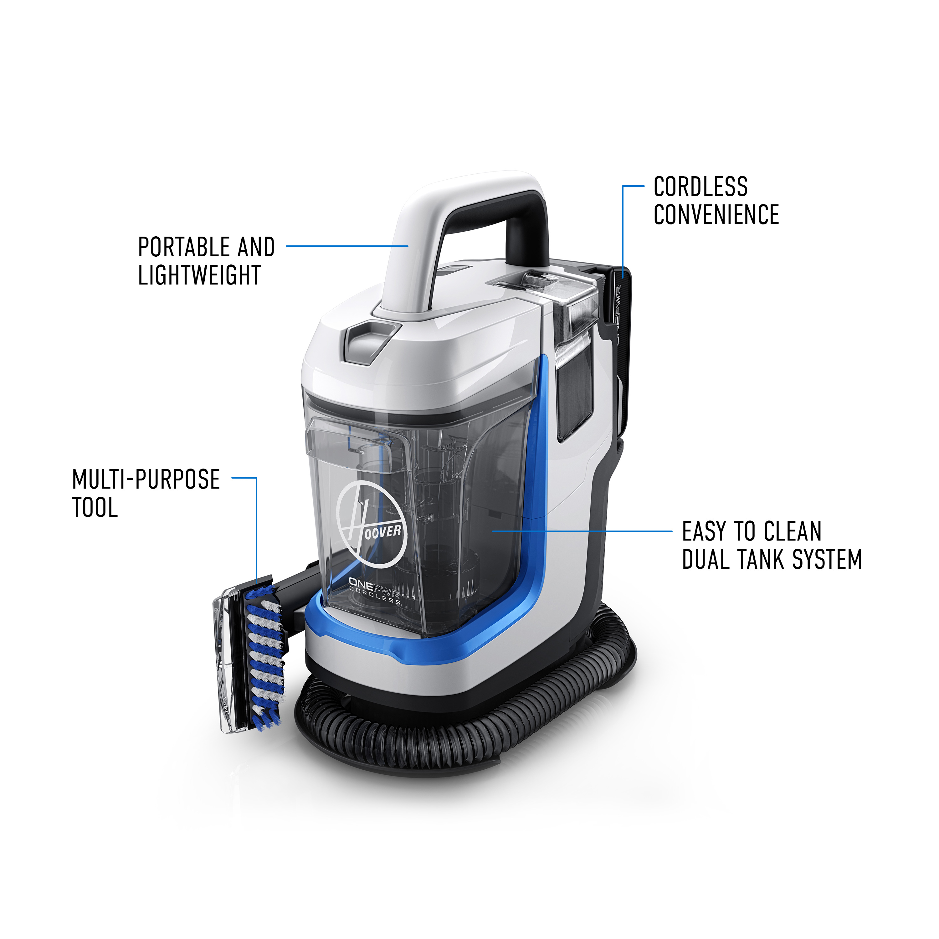 Hoover ONEPWR Spotless GO Cordless Portable Carpet Spot Cleaner, BH12001 - image 3 of 9