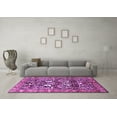 thumbnail image 3 of Ahgly Company Indoor Square Persian Purple Traditional Area Rugs, 6' Square, 3 of 4