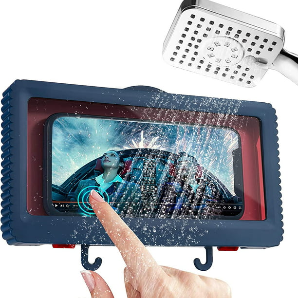 Shower Phone Holder, Wall Mount Phone Case for Bathroom Kitchen, Waterproof  Anti-Fog Touchable Sealed Mobile Phone Storage Box, Punch-Free Wall Mount  Cell Phone Mount Phones Shelf - Walmart.com