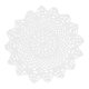 thumbnail image 1 of 1Pc Crochet Placemat Cuisine Mat Dining Mat Western Food Mat Cuisine Pad Cotton Mat for Food European-style Placemat (White), 1 of 4