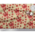 thumbnail image 2 of Soimoi Poly Georgette Fabric Raspberry,Strawberry & Cherry Fruits Print Sewing Fabric Yard 42 Inch Wide, 2 of 3