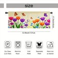 thumbnail image 3 of Rdsfhsp Tulip Flower Window Valance Curtain, Colorful Floral Pattern Decorative Rod Pocket Short Curtain for Kitchen Bedroom Decor, 3 of 5